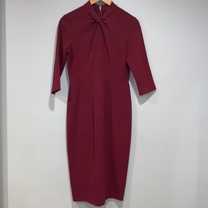 Donna Morgan Burgundy Dress